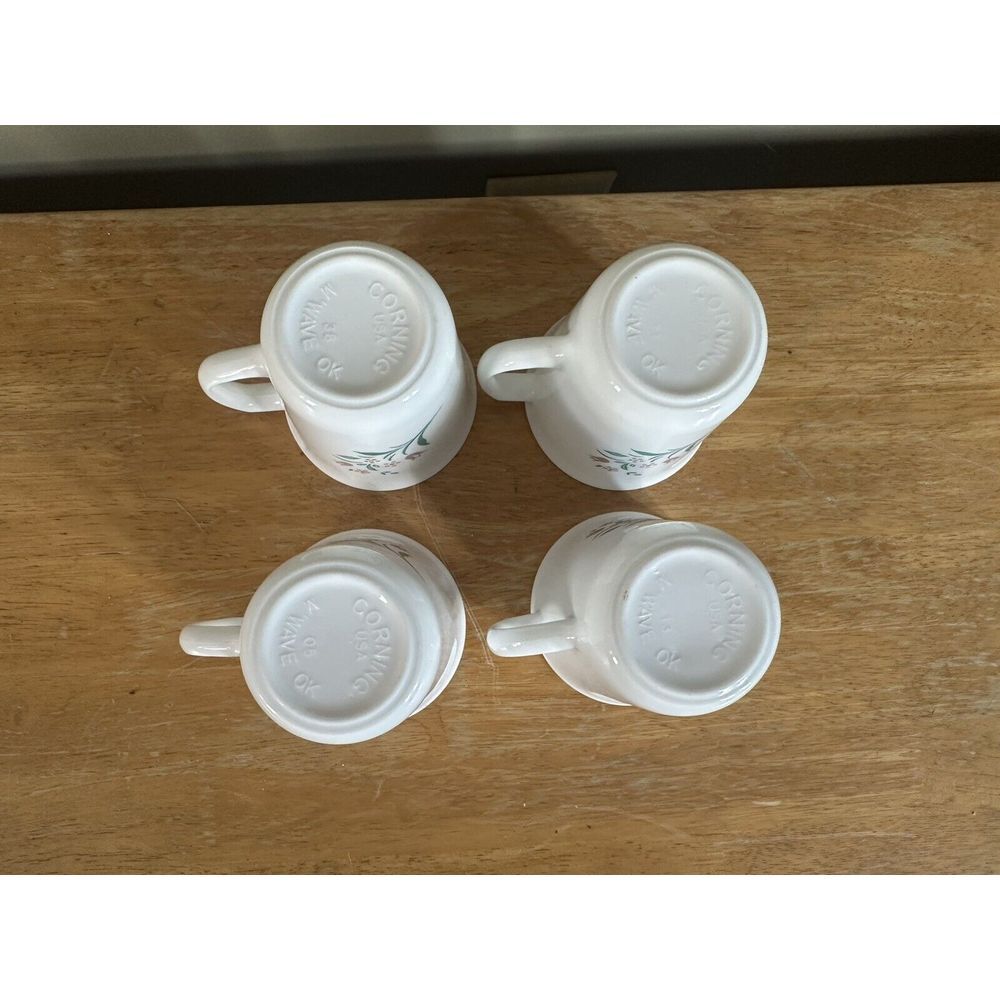 Set of Four Corning Corelle Rosemarie Pattern Mug - Picture 2 of 4